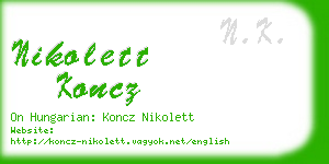 nikolett koncz business card